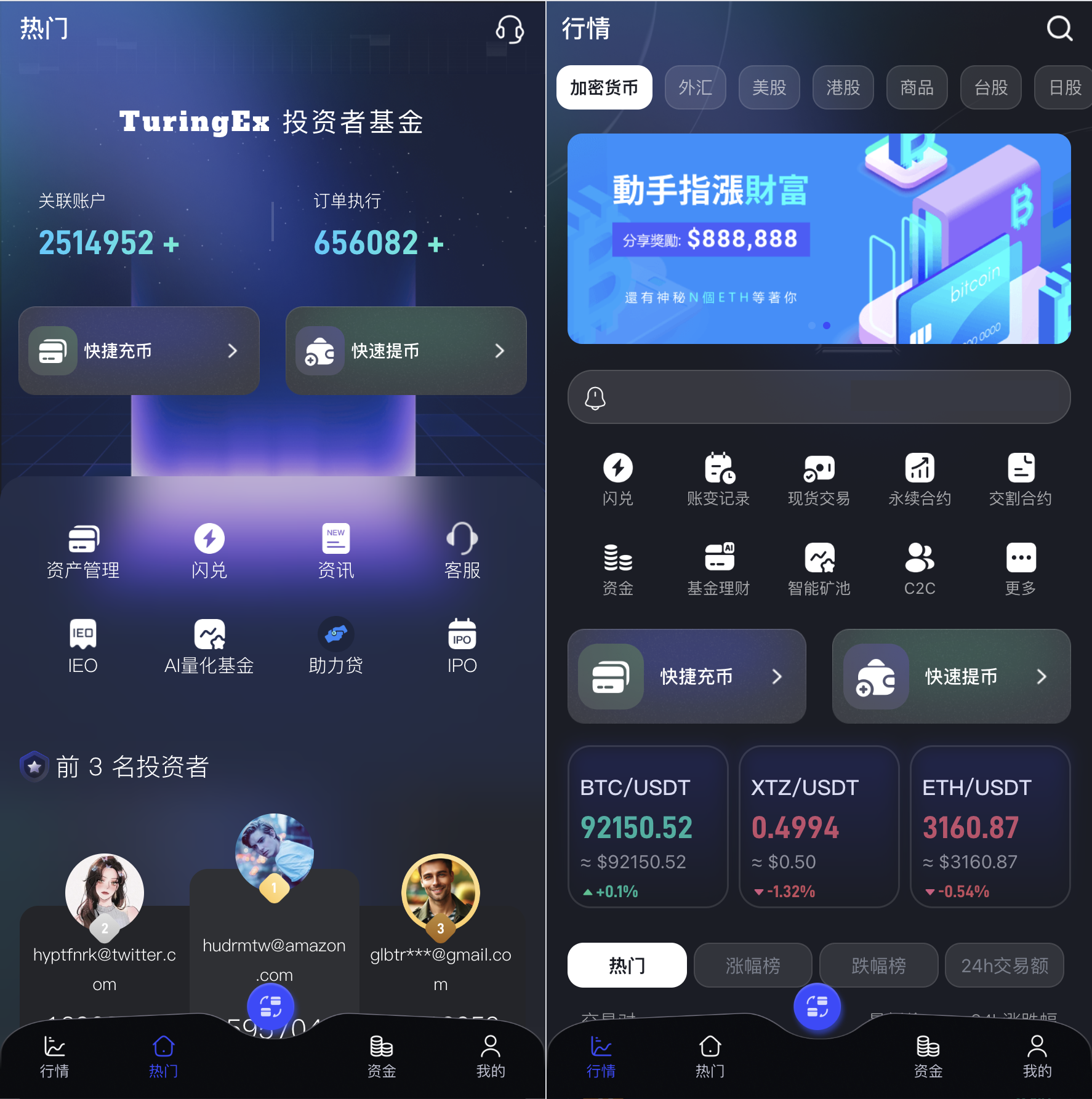 综合交易所源码/加密货币 外汇 美股 大宗商品 台股